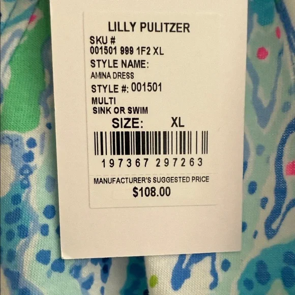 Lilly Pulitzer Women's Vibrant Floral Tank Top - Blue and Pink - Picture 2 of 4